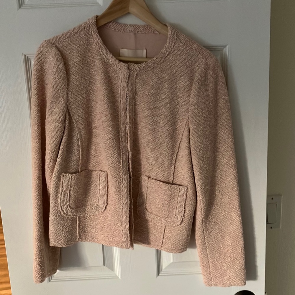 Rebecca Taylor Pink Tweed Boucle Jacket US 8